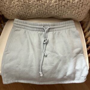 Tna baby blue mini skirt